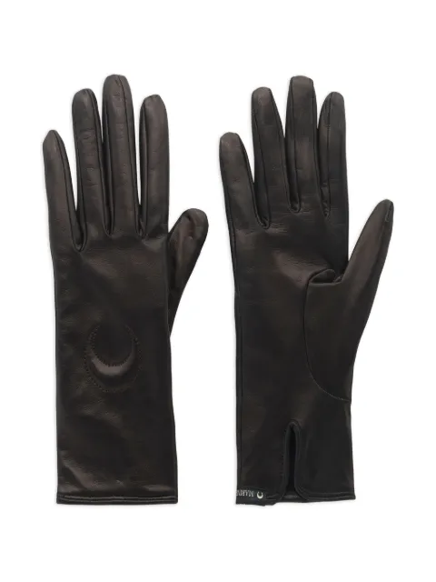 Marine Serre Moon leather gloves