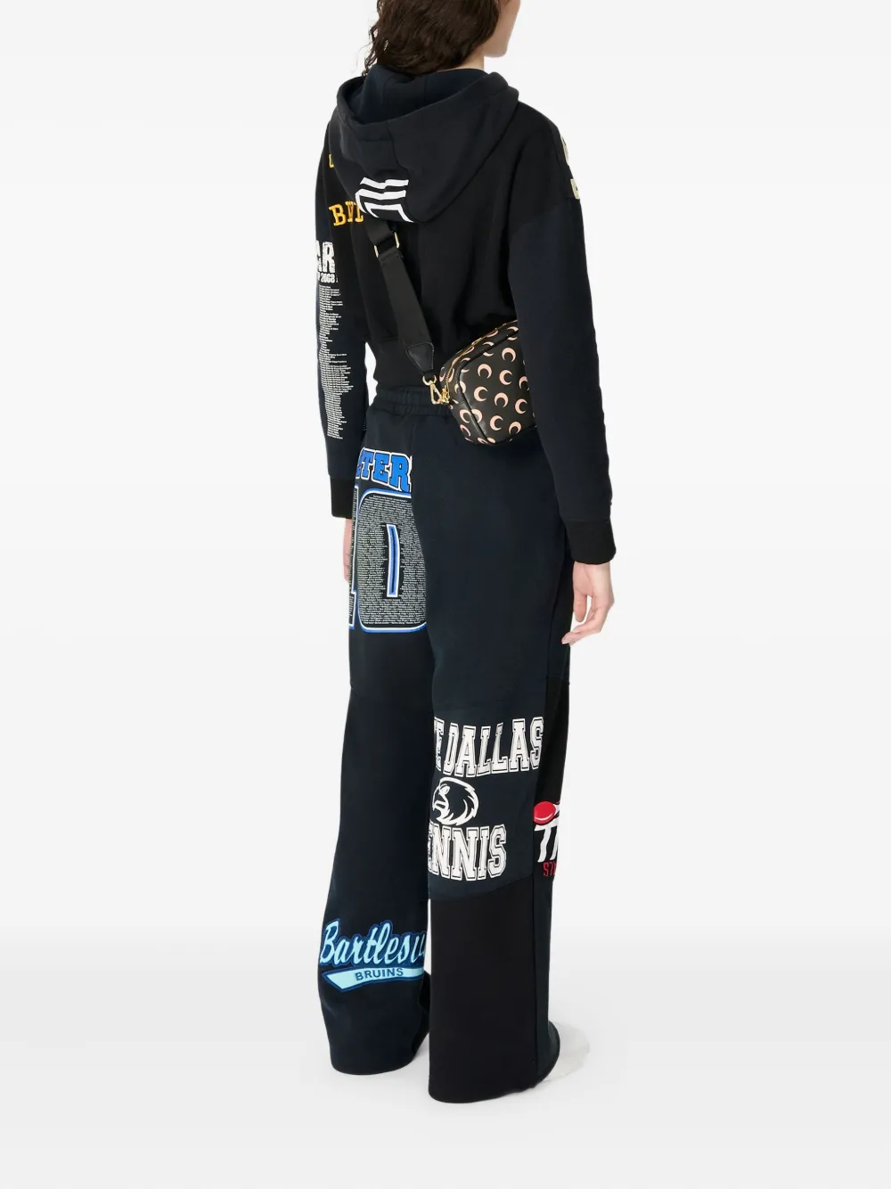 Marine Serre Graphic-print Track Pants In Black