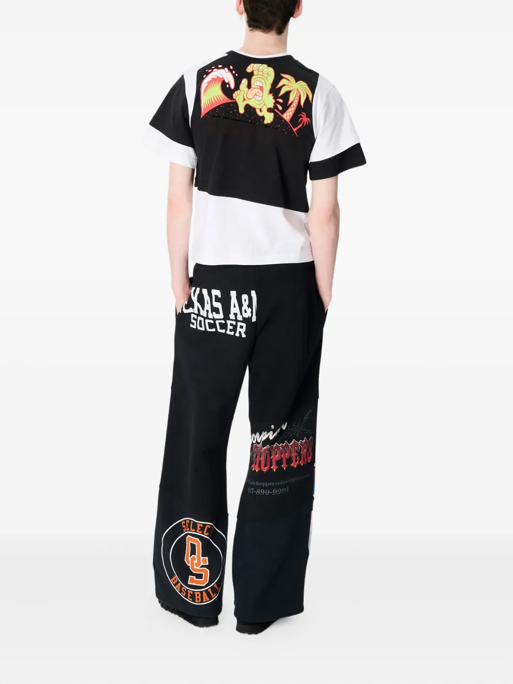 Marine Serre Graphic-print Track Pants In Black