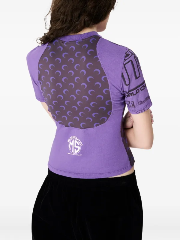 Marine Serre Graphic T-shirt | Purple | FARFETCH