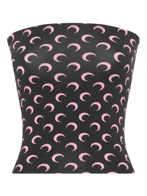 Marine Serre all-over moon-print tube top