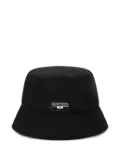 Marine Serre logo bucket hat - Black