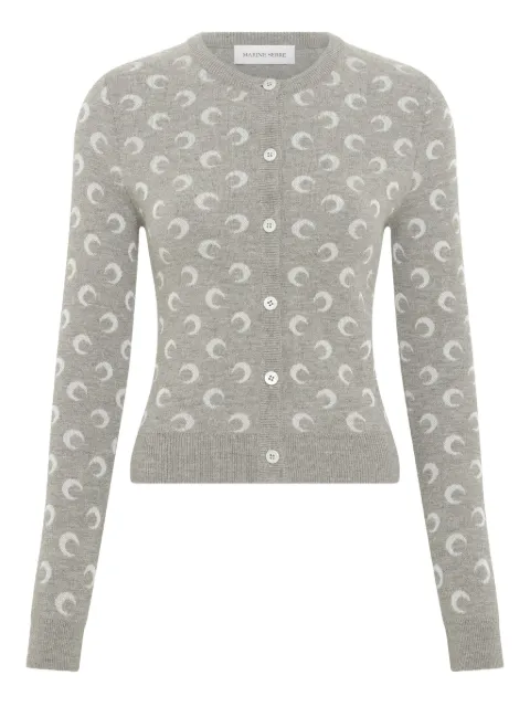 Marine Serre moon-jacquard cardigan