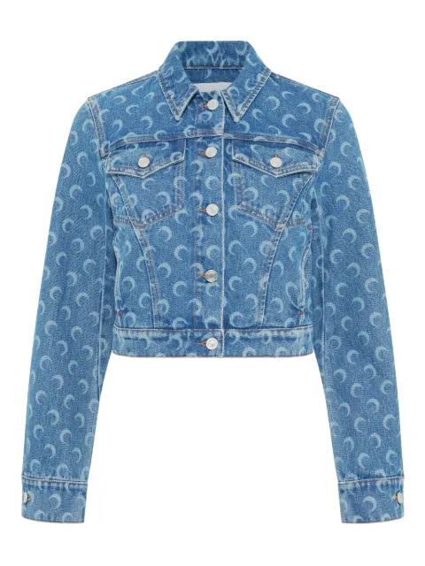 Marine Serre Moon-print denim jacket