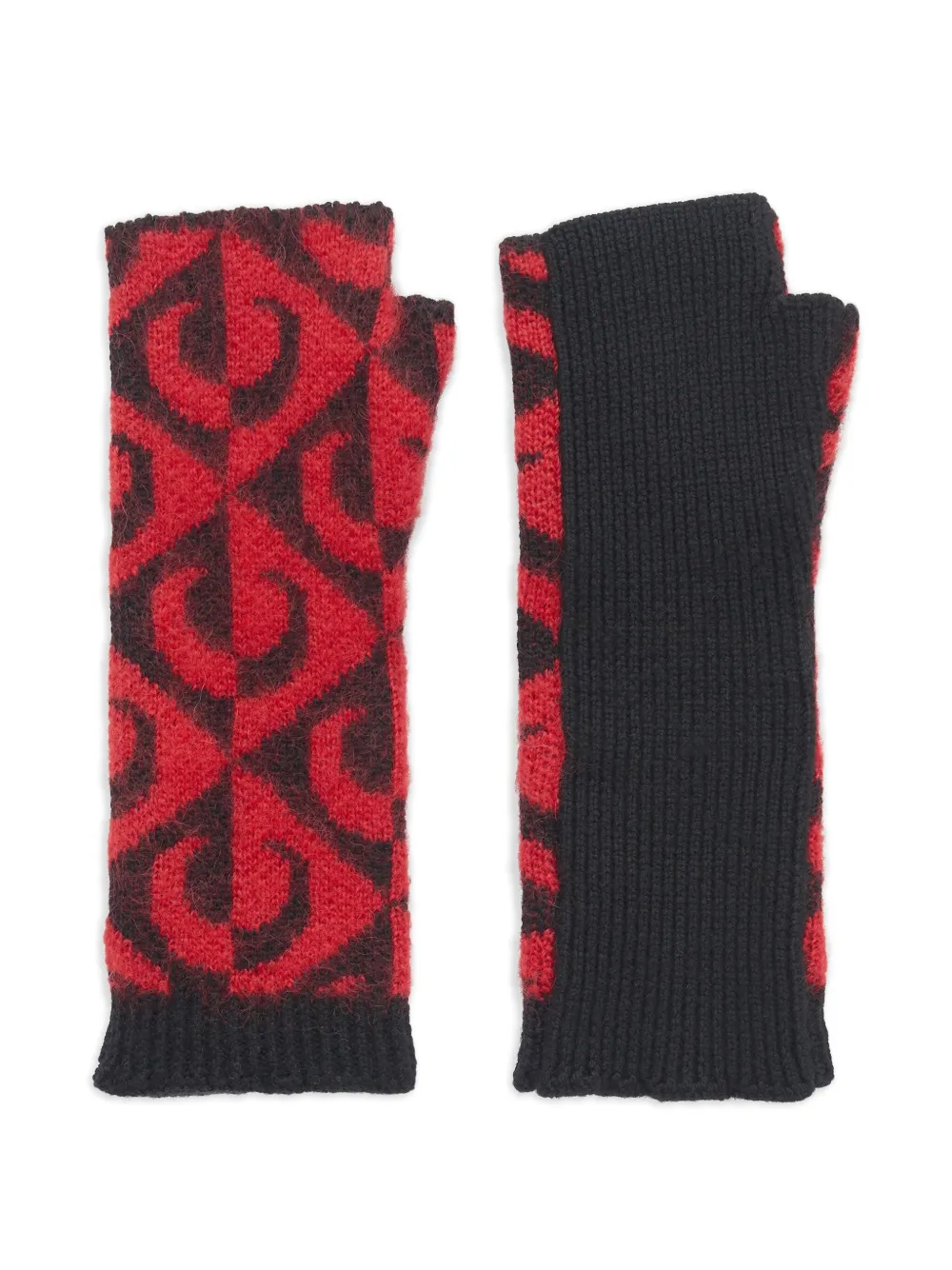 Marine Serre mitones Moon | rojo | Image 1