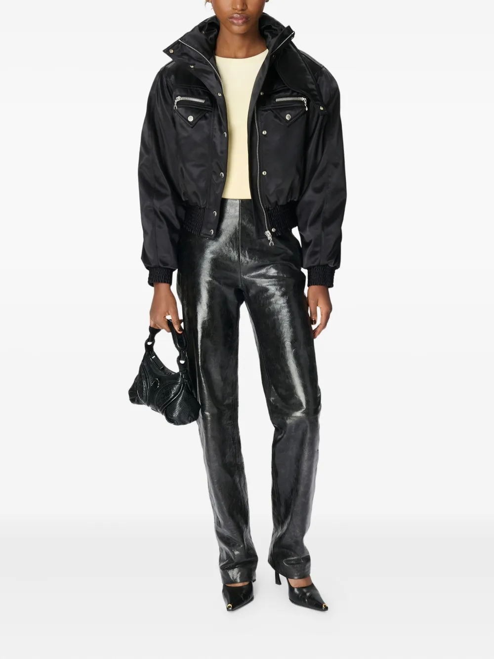 Marine Serre satin bomber jacket | Bomber Jackets | Image 2