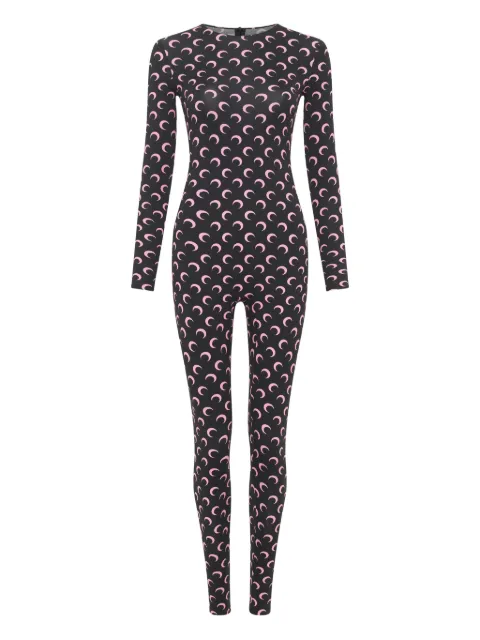 Marine Serre Moon-print jersey jumpsuit
