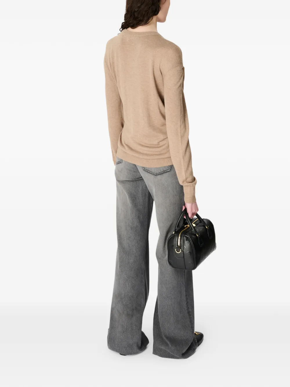 Marine Serre Crew-neck Sweater In Multi