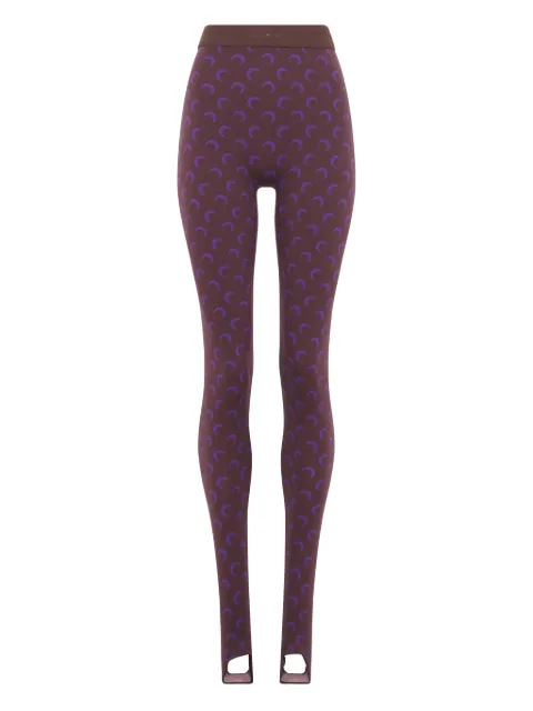 Marine Serre moon-print jersey leggings