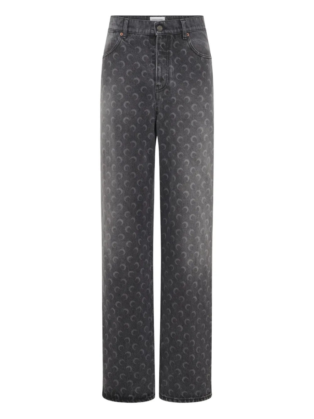 Marine Serre jeans con estampado Moon | gris | Image 1