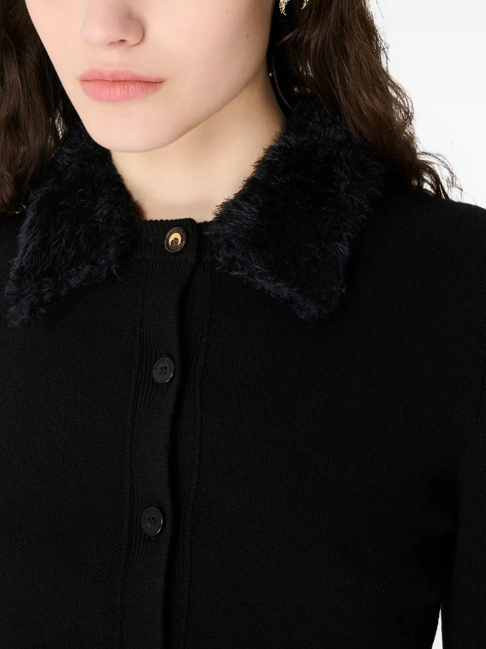 Marine Serre Wollen vest Zwart