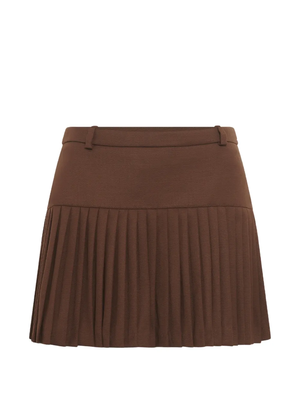 Marine Serre Mini-plooirok Bruin