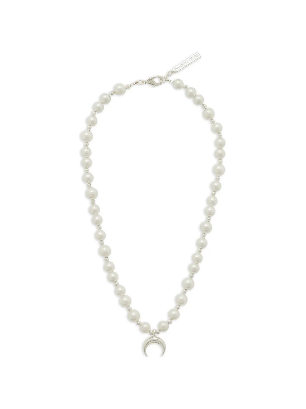 Marine Serre Halskette mit Perlen - Silber