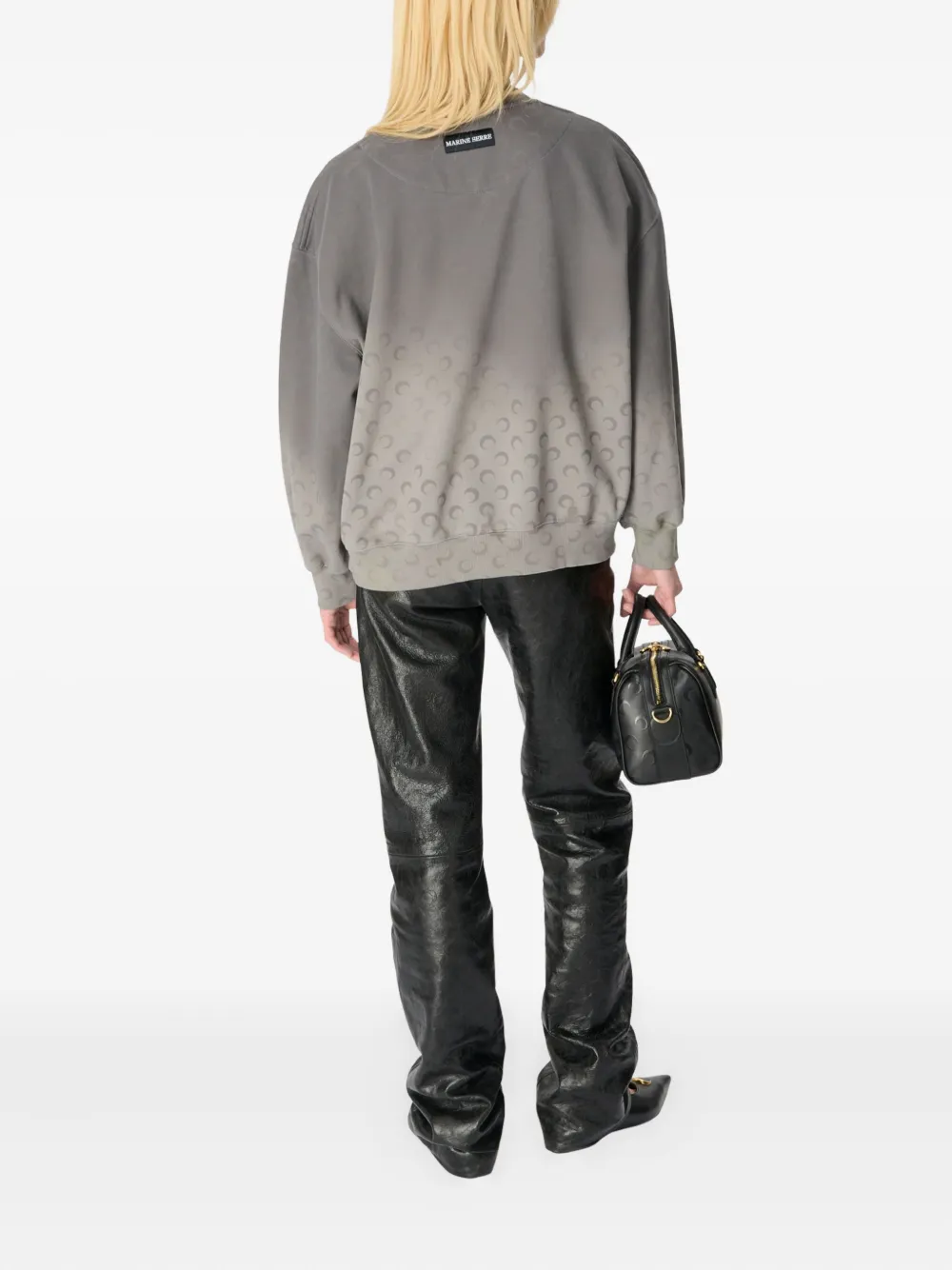 Marine Serre ombré-effect crew-neck sweatshirt | Sweatshirts | Image 2