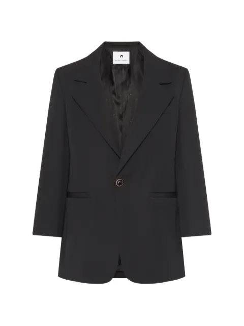 Marine Serre twill boxy blazer