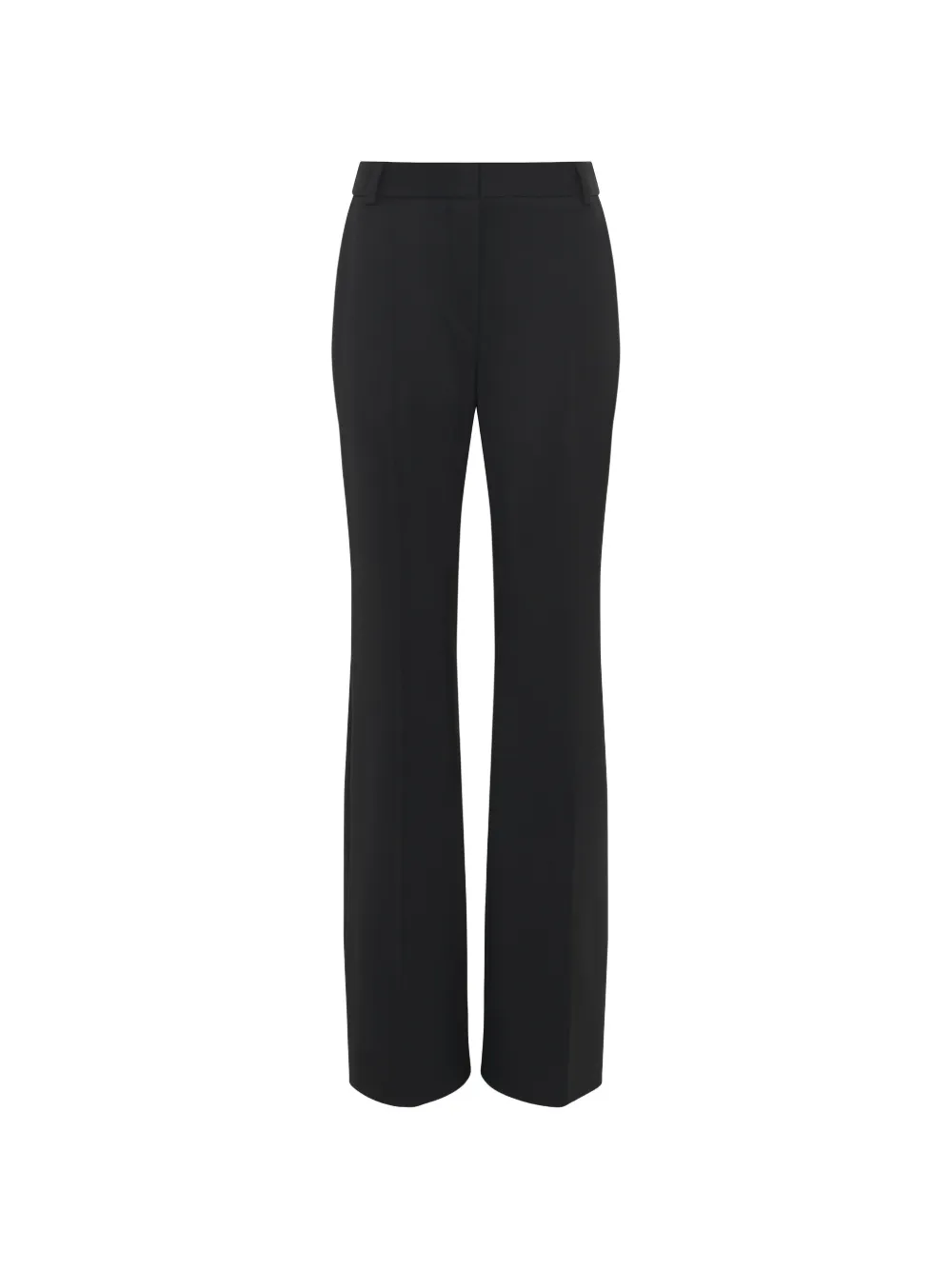 Marine Serre Straight broek van scheerwol Zwart