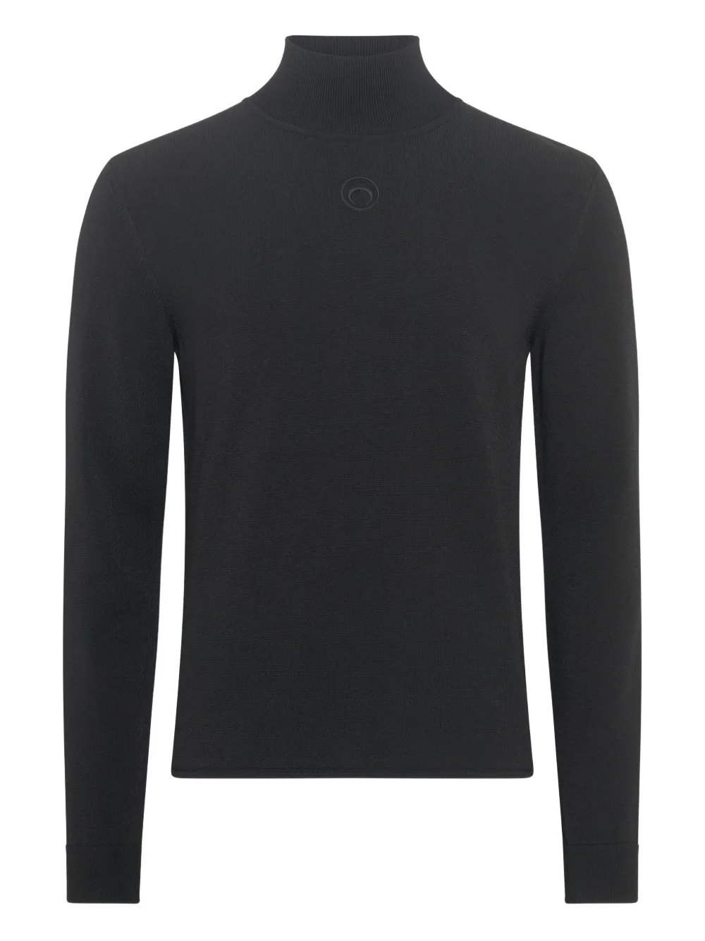 Marine Serre suéter con bordado Moon | negro | Image 1