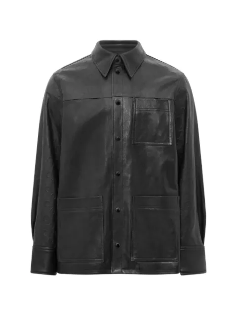Marine Serre Glossy Moon leather shirt