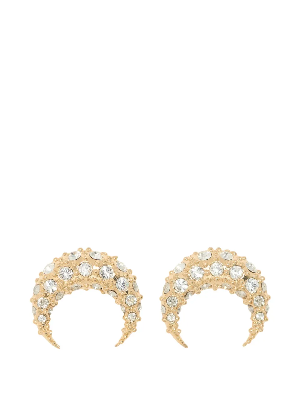 Marine Serre crescent-shape earrings - Oro