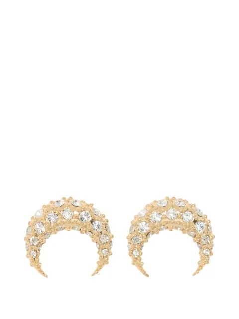 Marine Serre crescent-shape earrings