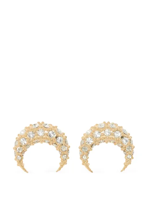 Marine Serre crescent-shape earrings