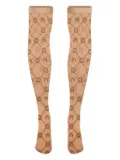 Marine Serre Moonogram mesh socks - Neutrals