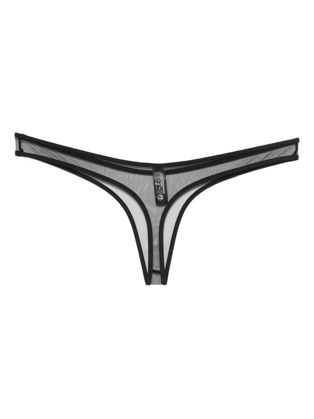 Maison Close Pure Tentation sheer high-cut thong | Image 2