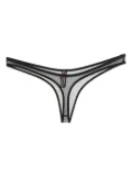 Maison Close Pure Tentation sheer high-cut thong - Black