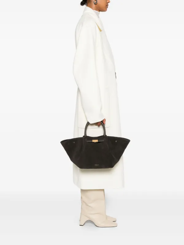 DeMellier Bolsa Tote The Midi New York Média | Marrom | FARFETCH BR
