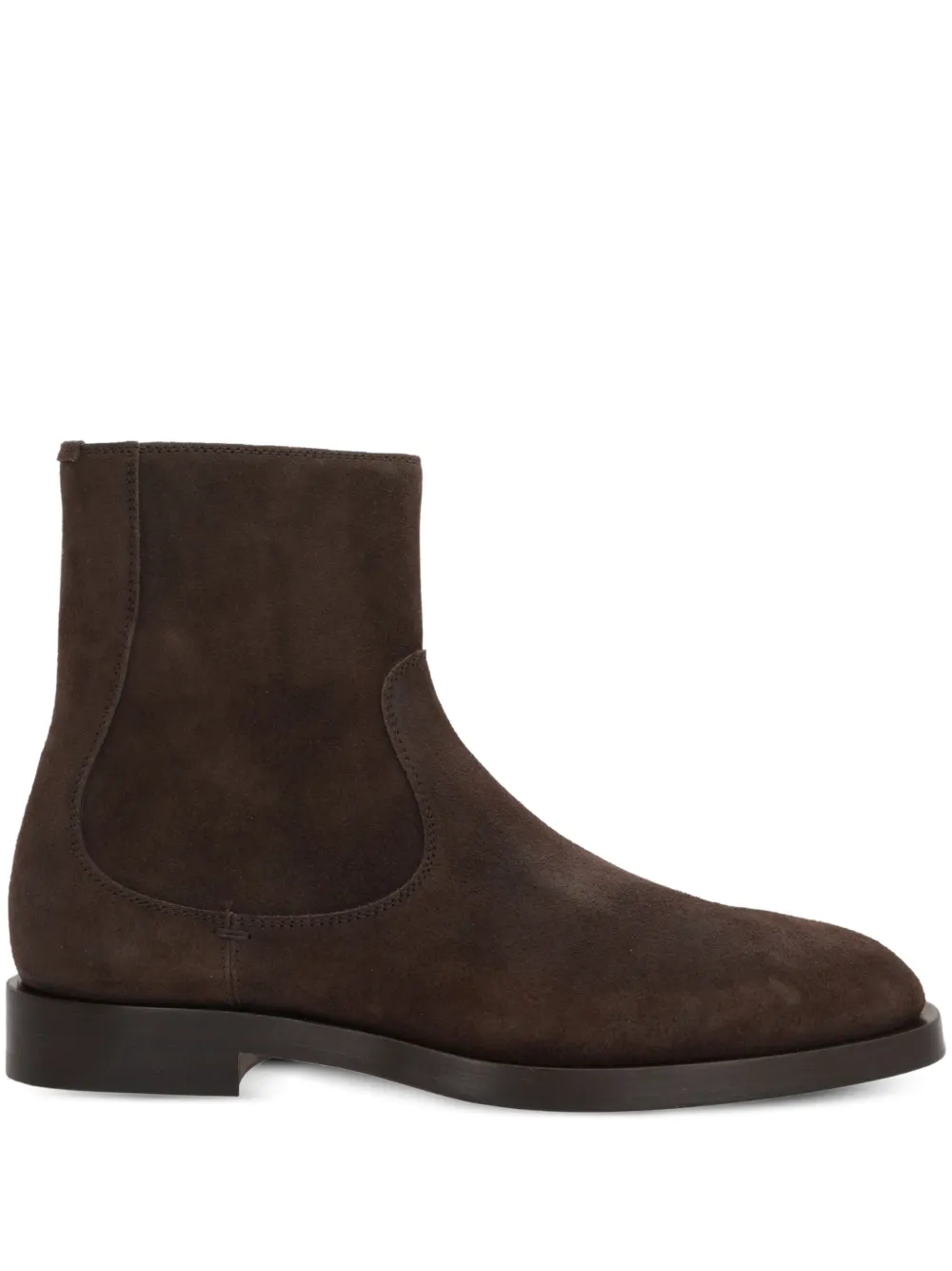 Brunello Cucinelli suede-leather ankle boots Brown