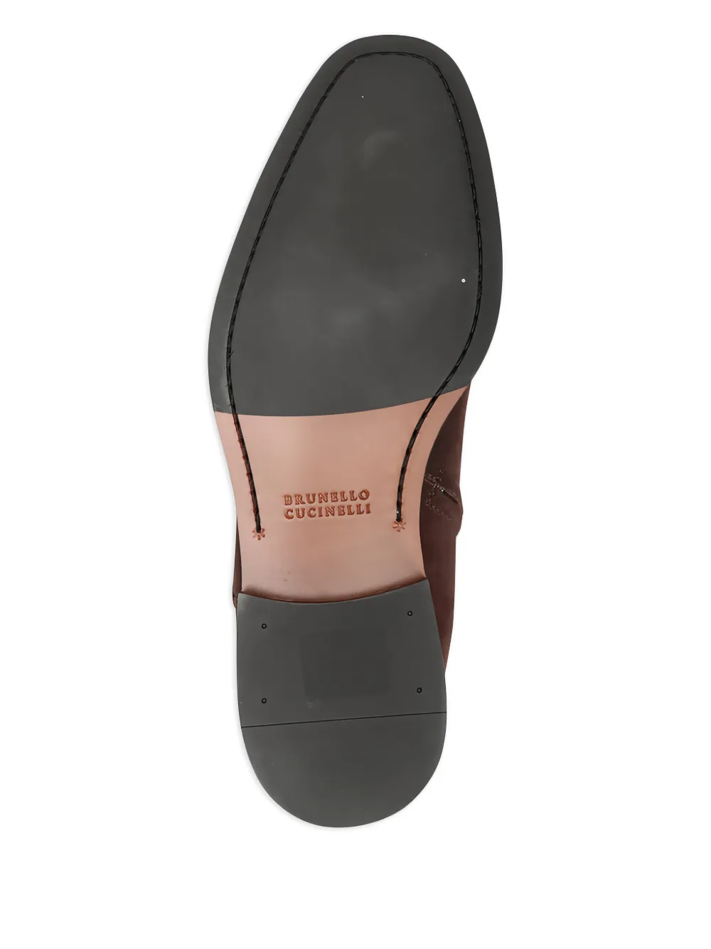 Brunello Cucinelli Leren enkellaarzen Bruin