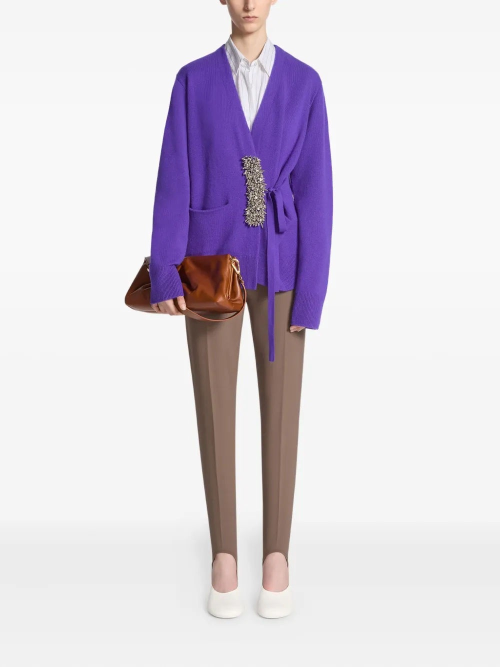 DRIES VAN NOTEN Stirrup broek - Bruin