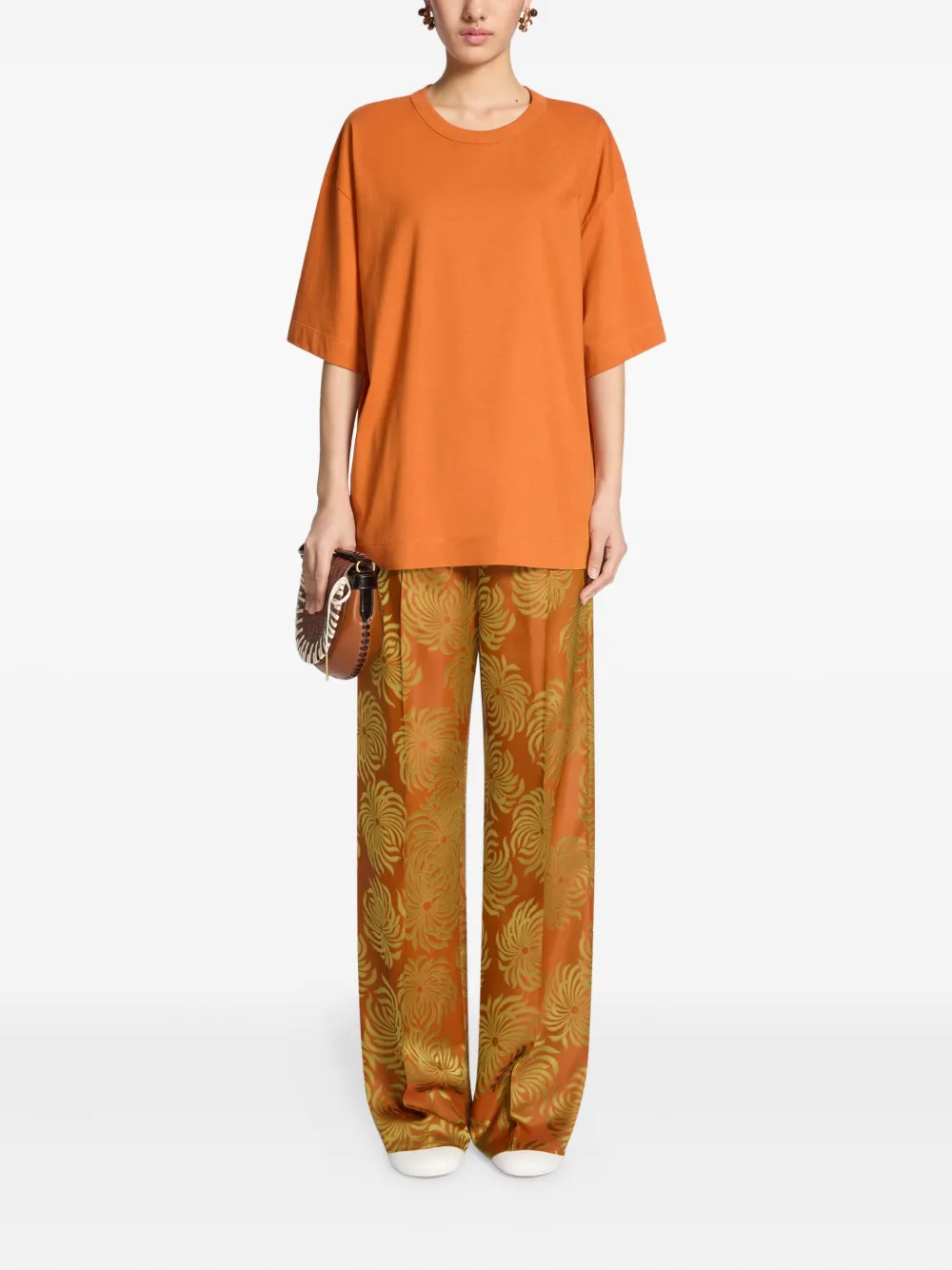 Dries Van Noten Cotton Crew-neck T-shirt In Multi