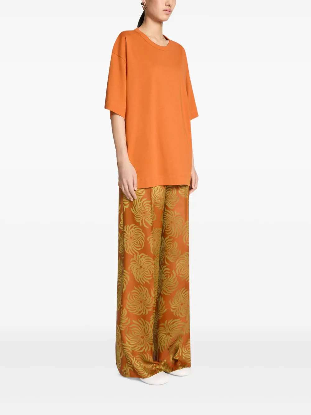 Dries Van Noten Cotton Crew-neck T-shirt In Multi