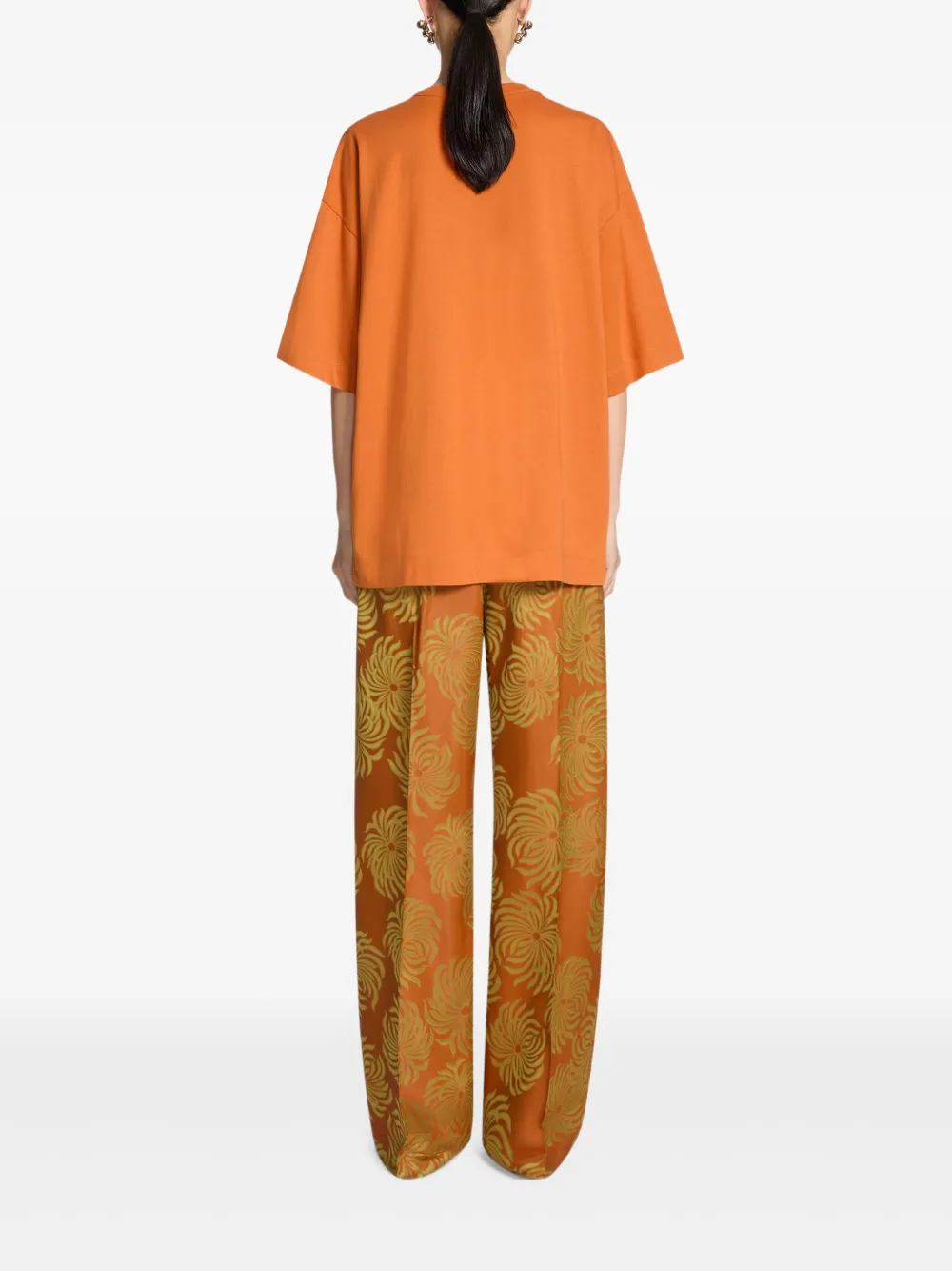 Dries Van Noten Cotton Crew-neck T-shirt In Multi