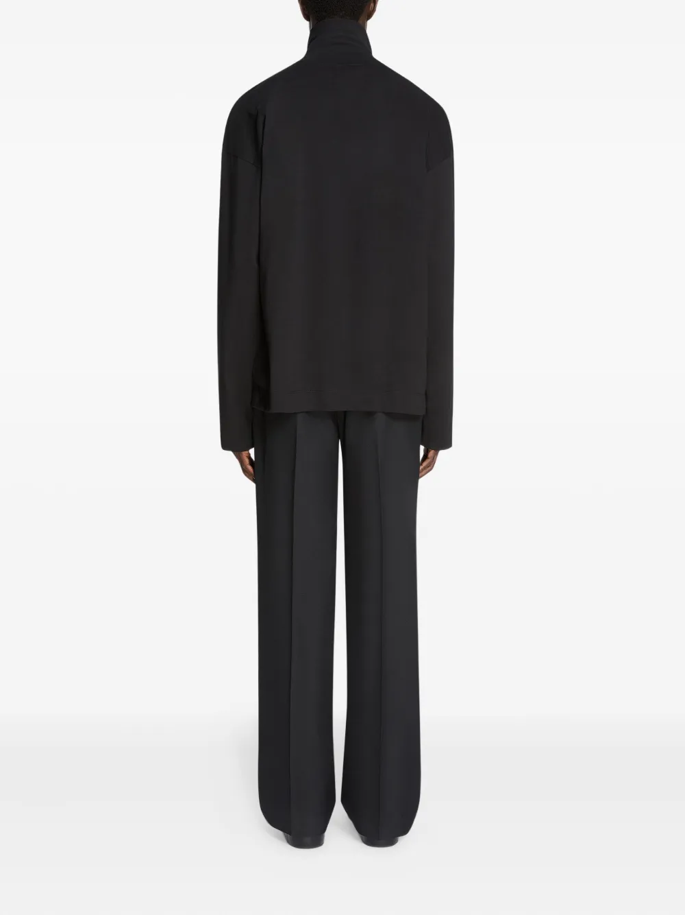 DRIES VAN NOTEN T-shirt met veters en lange mouwen Zwart