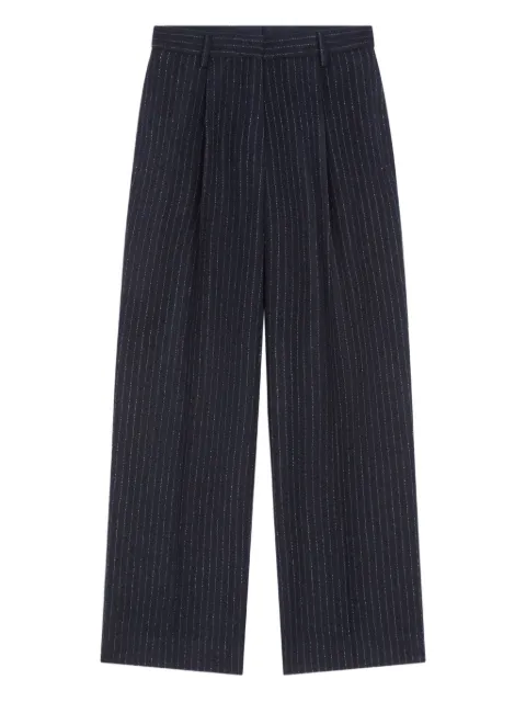 DRIES VAN NOTEN pinstripe wool trousers