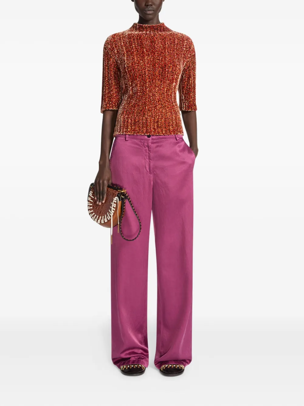 DRIES VAN NOTEN Broek met knopen - Roze