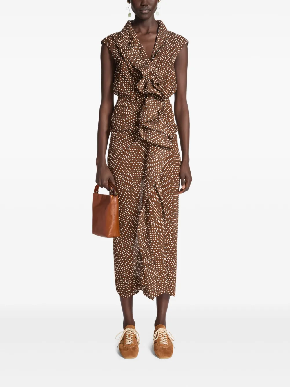 Dries Van Noten Suede Sneakers In Brown