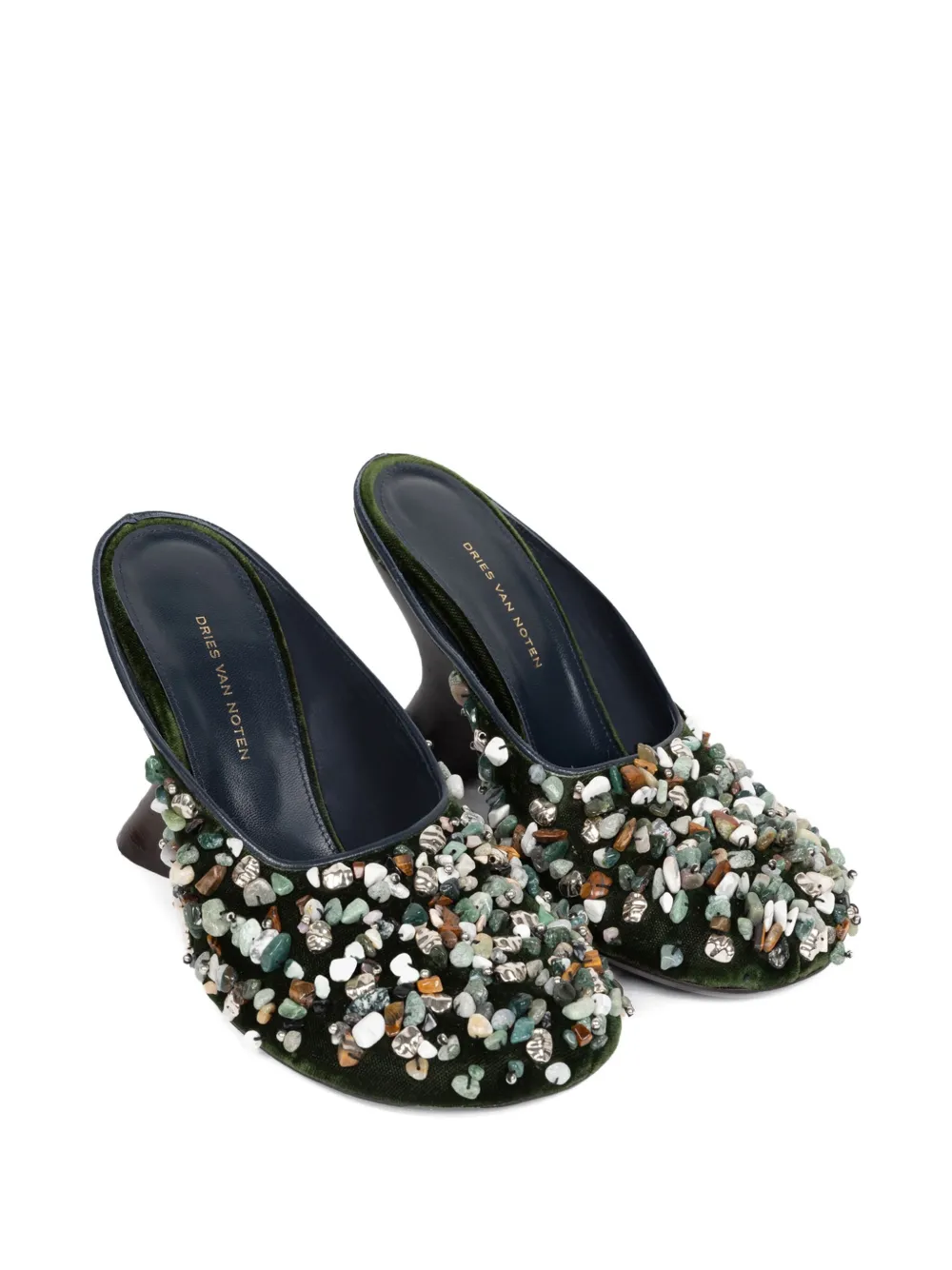 DRIES VAN NOTEN 90mm embellished mules | Heeled Mules | Image 2