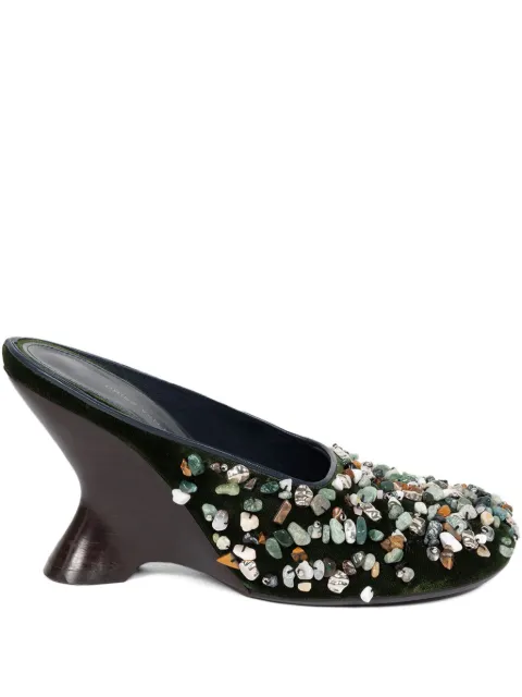 DRIES VAN NOTEN 90mm embellished mules