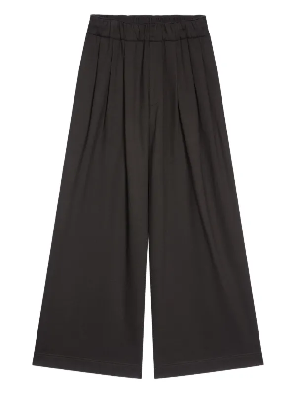 Dries Van Noten プリーツ ハイウエストパンツ ブラック DRIES VAN NOTEN プリーツ パンツ | ブラック | FARFETCH JP