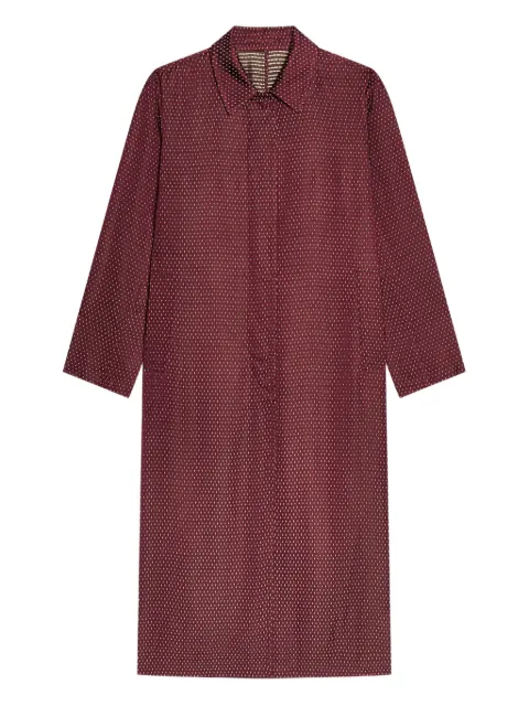 DRIES VAN NOTEN jacquard-dot coat