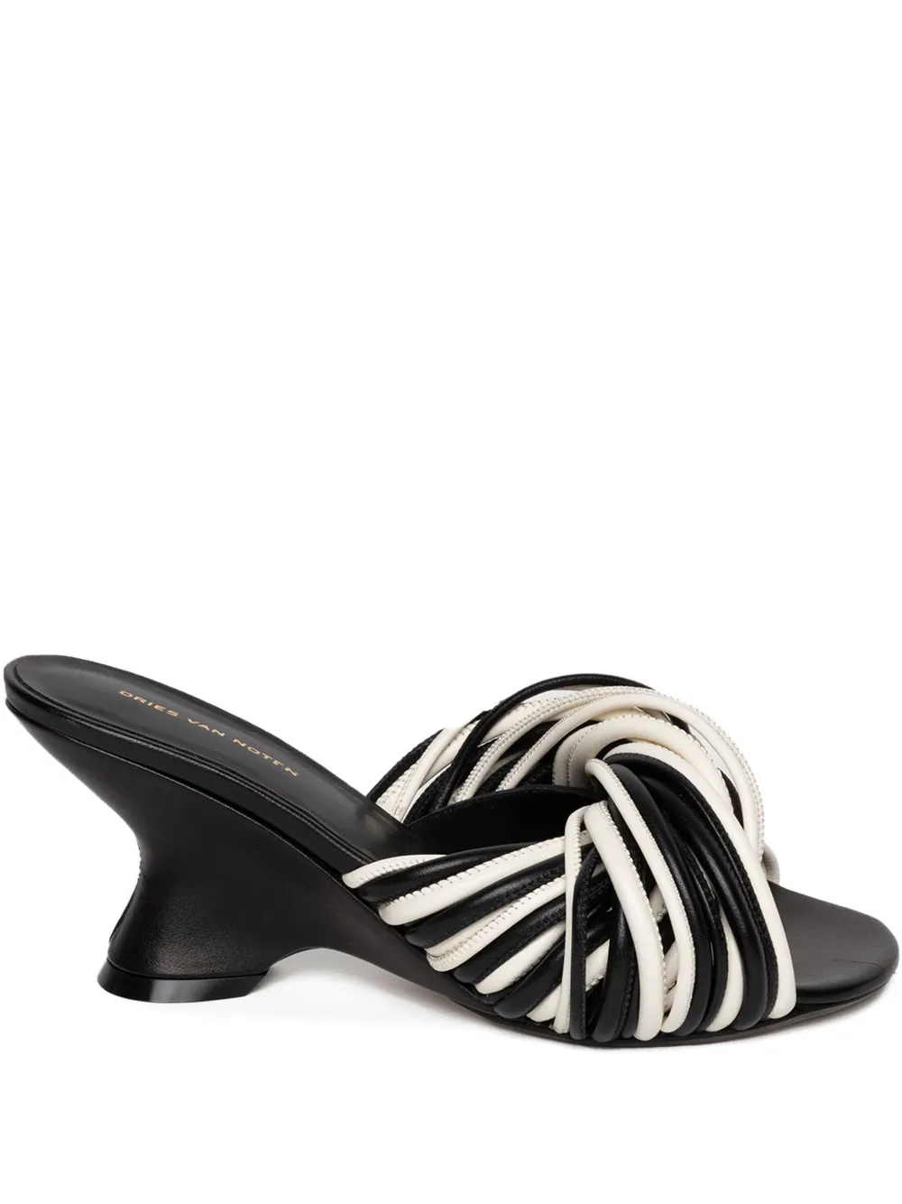 DRIES VAN NOTEN 75mm open-toe leather sandals White