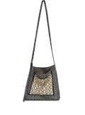 DRIES VAN NOTEN small geometric-pattern scarf bag - Green