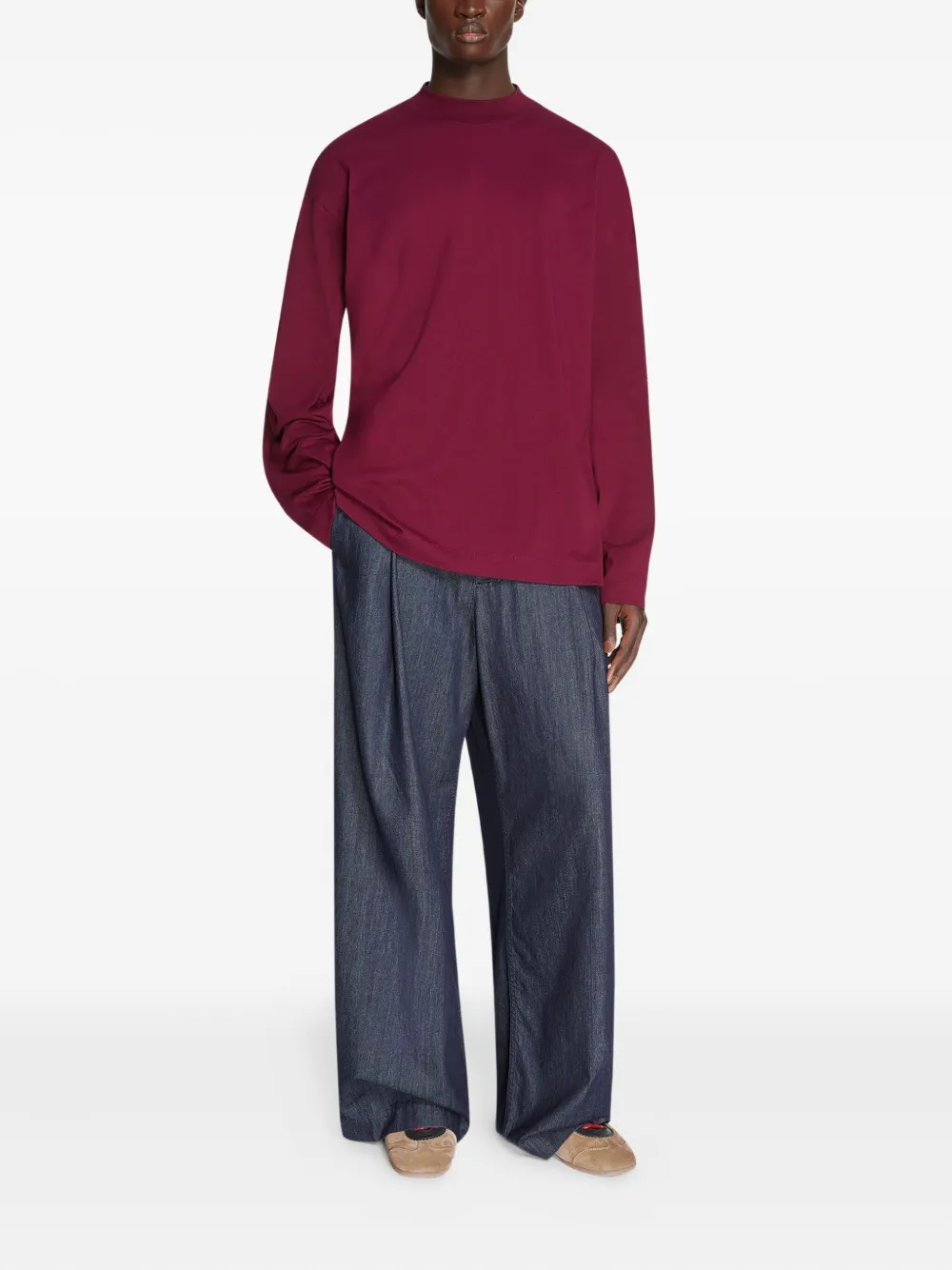 DRIES VAN NOTEN T-shirt met lange mouwen - Rood