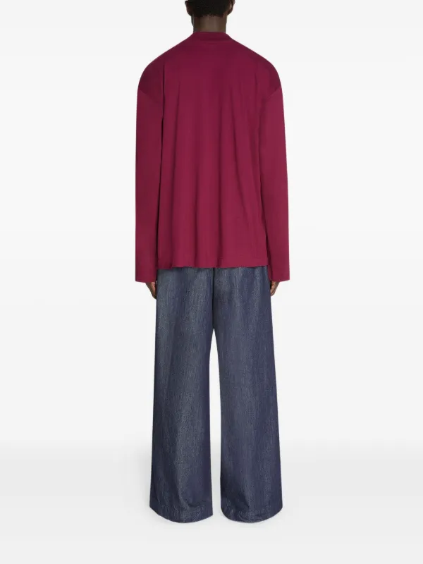 DRIES VAN NOTEN Camiseta Mangas Longas | Vermelho | FARFETCH BR