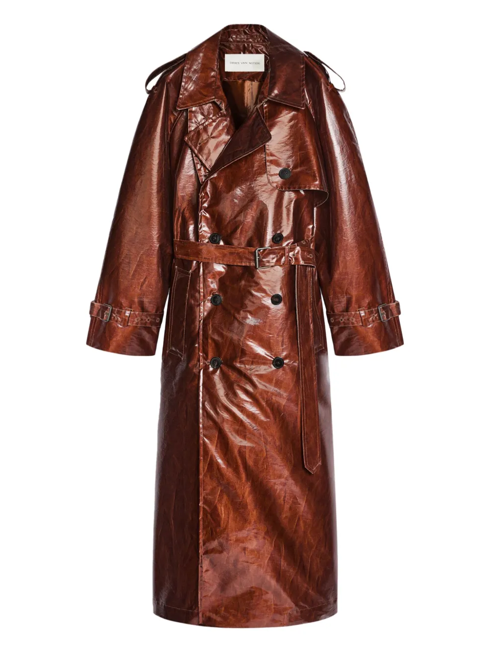 DRIES VAN NOTEN water-repellent trench coat | Brown | Image 1
