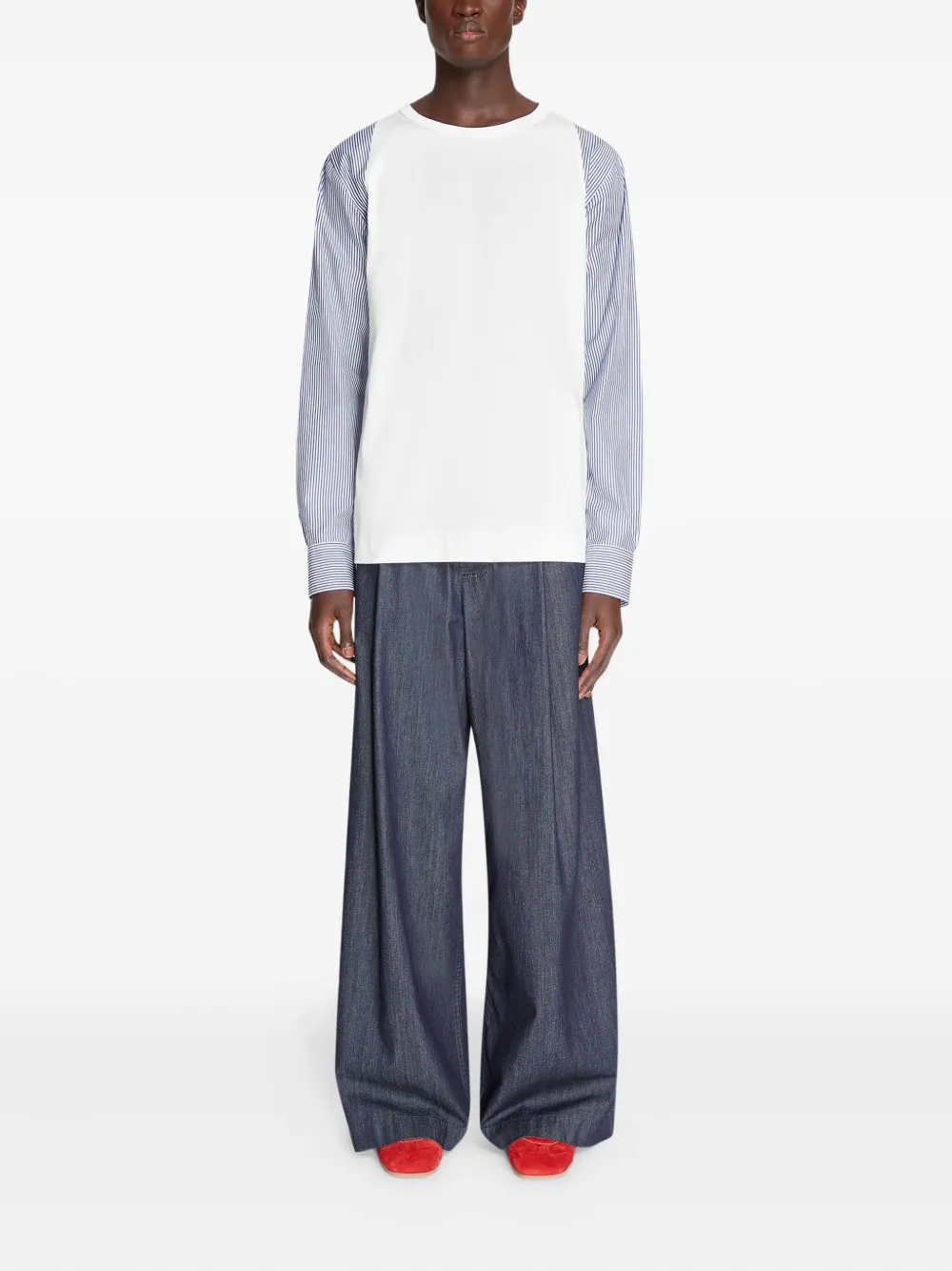 DRIES VAN NOTEN футболка с контрастными рукавами | Футболки | Image 2