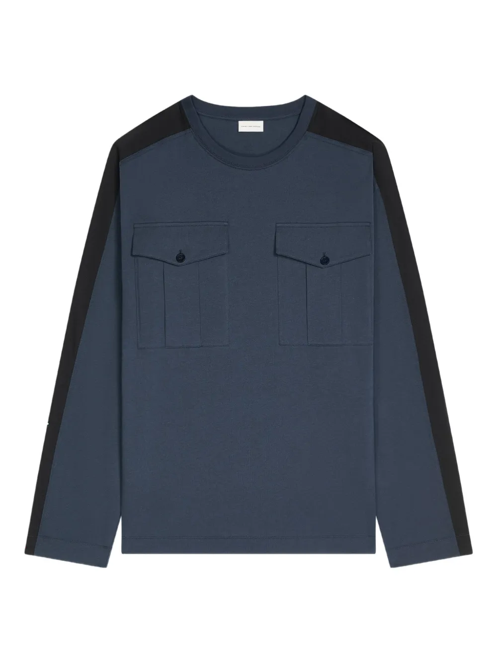 DRIES VAN NOTEN T-shirt met lange mouwen en zak Blauw